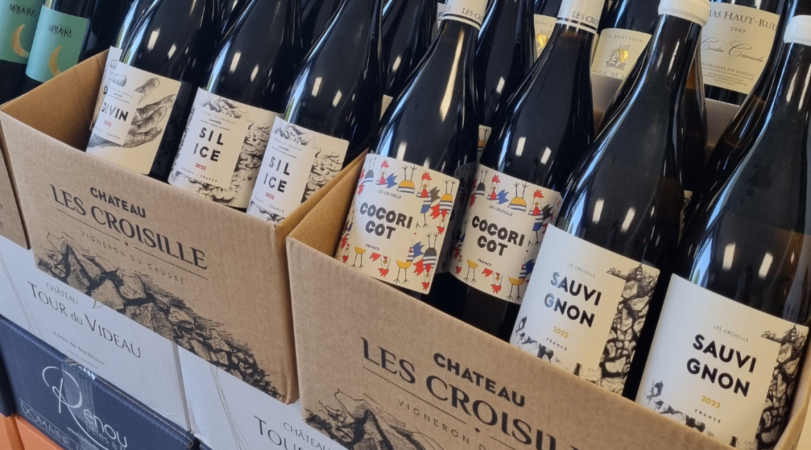 Offre d'automne sur une sélection de vins rouges, blanc et Champagne.